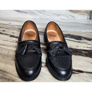 Allen Edmonds Black Size 8.5 D "Cody" Woven Plug Tassel Kiltie Loafer 1809